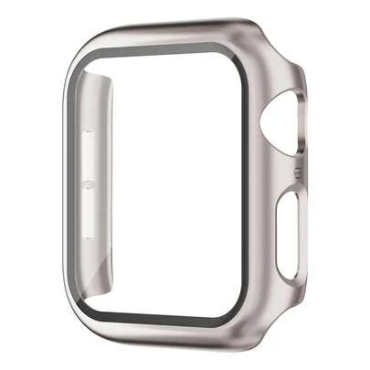 Capa protetora de tela de vidro temperado para apple Smartwatch case 38 40 41 42 44 45 49 S10 46 mm