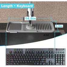 Local Shipping-5°Slope Kitchen Sink Splash Guard-Gray Silicone Faucet Mat Handle Drip Catcher Tray Behind Faucet With Soap Dispenser Hole-1pc Water Clear Gadgets For Sink Accessories 5 By 24inch Long Organizer - Gray - 查看 2