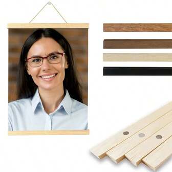 1 /3 /6 Hanger Frame Poster Frames - Classic Natural And Walnut Veneer, Suitable For Display Posters, Wall Hangings, Scrolls, Photo Frames, Canvas, Diamond Paintings, Wall Art, Home, Office Or Living Room Graduation Season, Halloween, Christmas And Thanksgiving Decorations