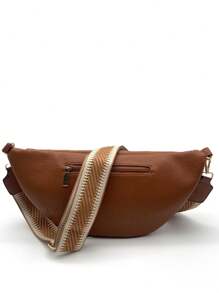 Marsupio casual da donna, marsupio retrò in PU, borsa da viaggio multitasca da esterno