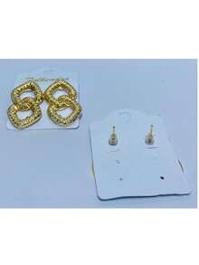 KITS OF 2 PAIRS OF PLATED EARRINGS - KIT 15 - View 3