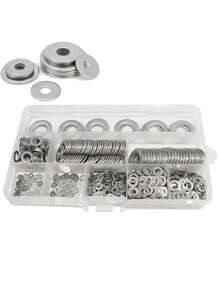 KIT 700 ARRUELAS AÇO INOX NÃO ENFERRUJA M2 M5 M6 M8 M10 M12 - A - Visão 2