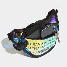 Riñonera iridiscente láser Adidas Originals unisex, bolsa de cintura casual deportiva para viajes al aire libre, bolso de hombro, bolso cruzado, bolso de pecho, pequeña bolsa GN2120 - Multicolor - Ver 10