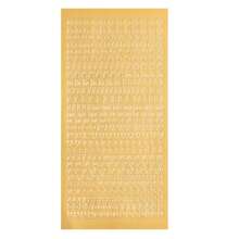 Alphabet Letter Stickers - Self Adhesive Vinyl Sheets For DIY Scrapbooking,Gifts Box, Card,Craft (4 Colors, Uppercase/Lowercase Styles)