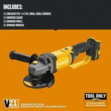 Mini Esmeriladora Amoladora Inalámbrica Pulidora 110v - Amarillo - Ver 7