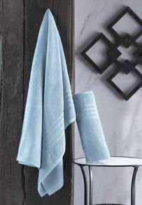Jumbo Large Bath Sheets Towels 2 Pack Soft And Absorbent, Premium Quality 100% Cotton Towels (Light Blue, Bath Sheet) - 藍色 - 查看 9