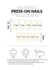 Bộ 24 móng giả ngắn hình hạnh nhân, màu xanh dương kiểu Pháp lượn sóng, hoa 3D nàng tiên cá màu vàng, sao biển vàng dễ thương, chất liệu acrylic hợp kim crom, bộ dụng cụ làm móng gel (bao gồm 1 gel dẻo và dũa móng), phù hợp cho nữ sử dụng hàng ngày, hẹn hò, dự tiệc. - Nhiều màu - Xem 5