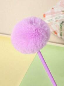 Plastic Hairball Pen Cartoon Cute Student Hand Account Pen Girl Heart School Wedding Gift Pen, Suitab, Back To School, School Supplies, Kawaii Stationery, Colors For School, Stationery, Writing Pens Back To School