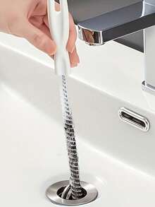 45厘米/60厘米柔性水槽堵塞清除刷，适用于清洁厨房和浴室排水管及溢水口 - 彩色 - 查看 2