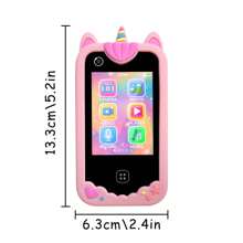 Giocattolo per bambini con telefono da 2,8 pollici, con doppia fotocamera e registrazione video HD, giochi educativi divertenti + lettore musicale, regalo perfetto per Natale e compleanno (include scheda di memoria da 8GB)