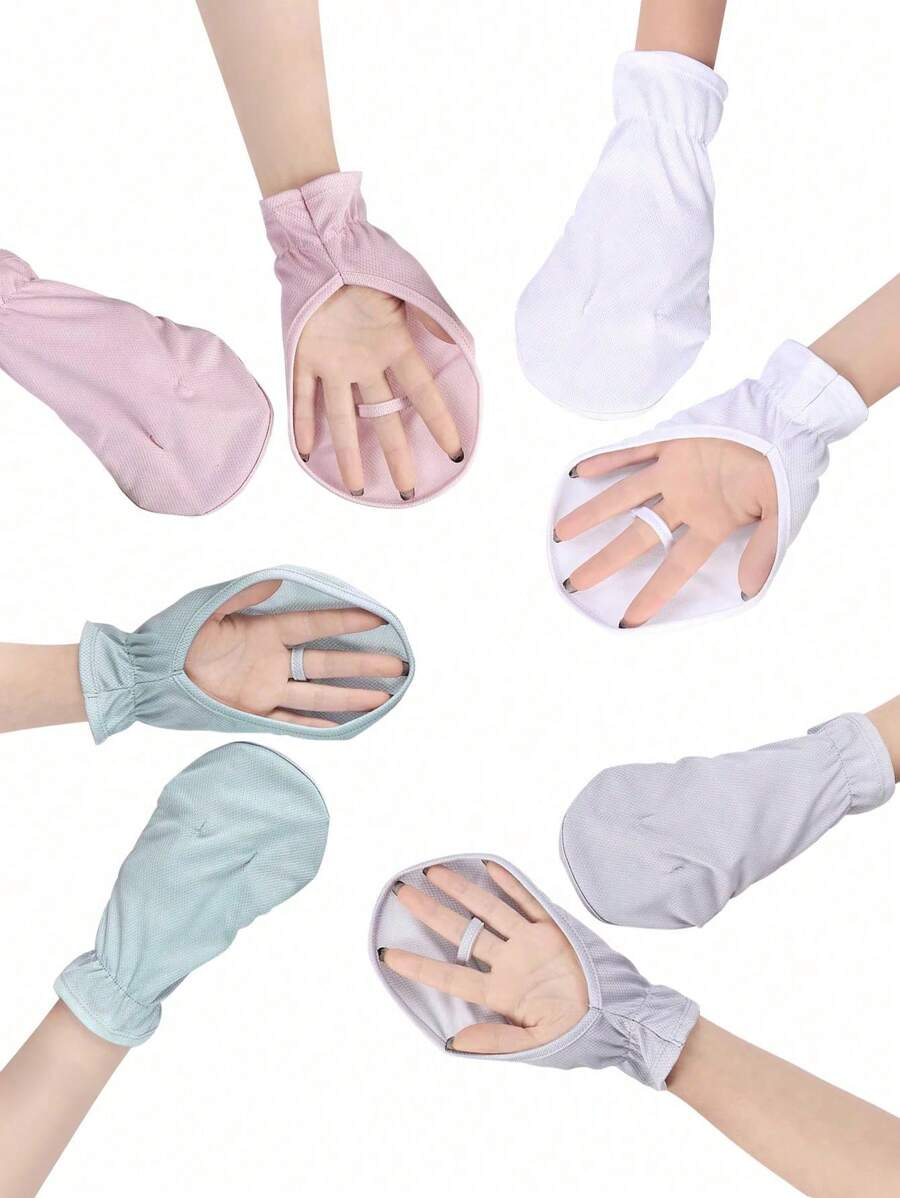 Fingerless Sun Protection Gloves - Minimalist Breathable UV-Blocking Outdoor Cycling Gloves - Sun Protection - Sports Gloves