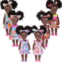 14 英寸/35 厘米重生娃娃，包括 3D 印花衣服、头带、鞋子，栩栩如生，灵活的四肢，适合儿童角色扮演玩具、玩偶玩具、生日和节日礼物（含玩偶） - 彩色 - 查看 2