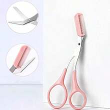 3Pcs/Set Eyebrow Clippers/Crescent Shaped Eyebrow Trimmer, Blade, Novice Eyebrow Scraper, Male/Female Exclusive Set Back To School