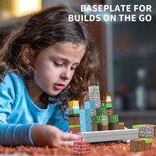 Magnetic Blocks, Travel Magnet Building Blocks For Toddlers, Magnetic Building Toys With Portable Iron Box STEM Educational Magnet Toys For Kids Ages 3 4 5 6 7 8 Year Old Boys Girls