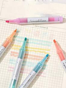 5 pezzi di penne fluorescenti, pennarelli morbidi per graffiti artistici e evidenziatori per studenti, utilizzabili per segnare/disegnare/scrivere/decorare taccuini