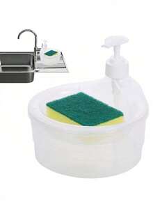 1pc Creative Kitchen Soap Dispenser, Household Kitchen Storage Home Bathroom Decor Fall Decor Back To School - Multicolor - View 11