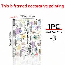1 PIEZA Póster de lienzo con recordatorios diarios inspiradores, arte de pared motivacional para el hogar, oficina, cafetería - Sin marco, sin plumas - Ideal para regalos de cumpleaños y festividades - 1PC - Ver 21
