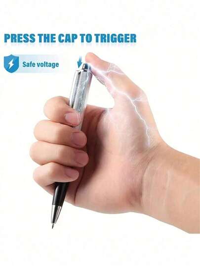 1pc Plastic Electric Shock Pen Toy, Creative Joke Toy For Teenagers, Prank Electro Shock Pen