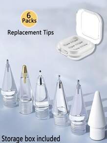 Replacement Pencil Tips Compatible With Apple Pencil 1 2 Pro Gen Universal Soft Nibs Tablet Pen Tip For IPencil IPad Pro Stylus Pen Nib Gifts For Mother, Family, Friends, Birthday, Holiday Pen Accessories