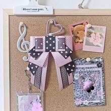 Millennium Style Wave Point Bow Bag Pendant-Star Chasing Girl And Boy Bag Decoration Pendant- Badge Bag Accessories - Original Versatile Badge Support Ita Bag Accessories Bow-Lolita Decorative Headpiece Edge Clip