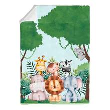 Baby Comforter For Crib And Bed, Warm Padded, Sublimated Print - 森林 - 查看 3