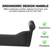 Steel Rubber Pulldown Bar 400kg/881.8lb Load Capacity 82cm/32.3in Length For Home Gym Cable Machine - Black - View 3