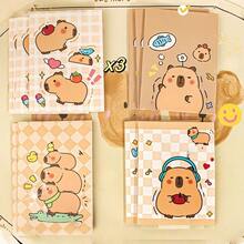 10pcs/20pcs Cute Capybara Mini Notebooks With Elastic Closure, Suitable For Office, To-Do List, Writing, Memo And Portable Mini Pocket Journals. Ideal Gifts For Valentine's Day, Easter, Christmas, Thanksgiving, Birthday, Back To School (Random Colors & Styles) - Multicolor - View 6