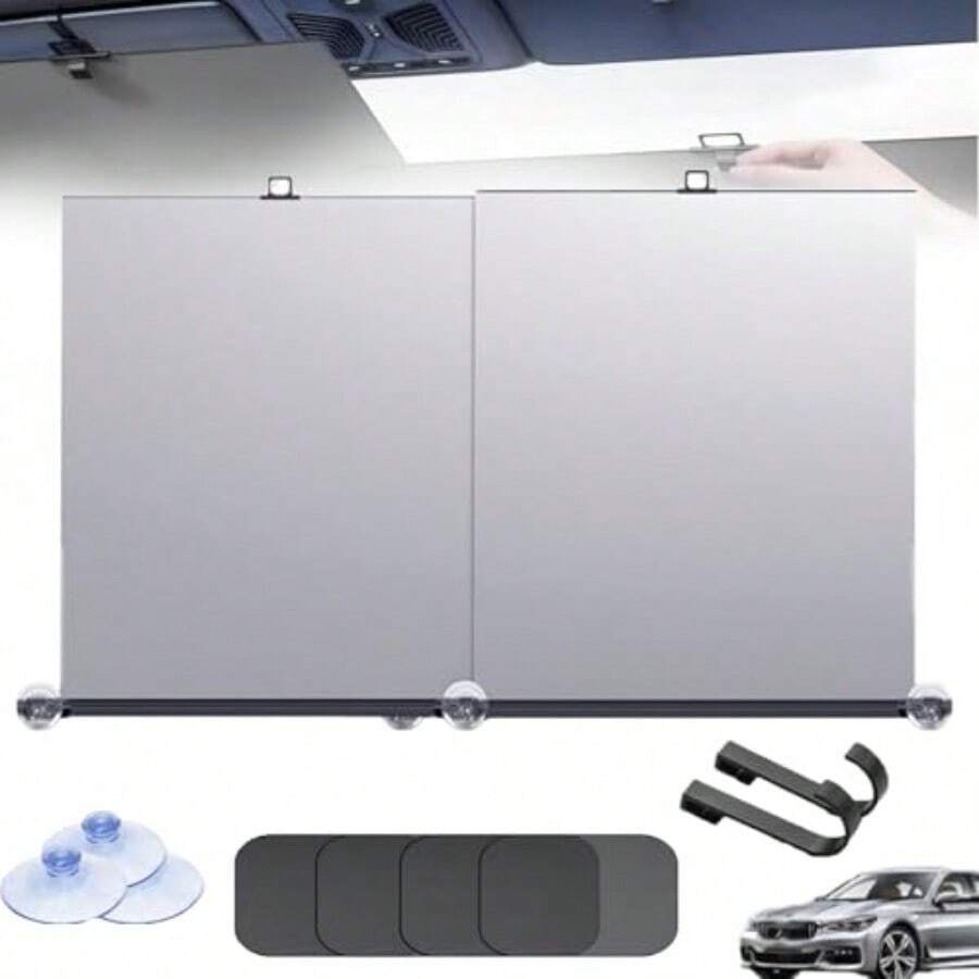 Automatic Retractable Car Sunshade Automatic Retractable Sun Shade for Car 2024 New Retractable Car Sun Shade Car Retractable Sun Shade Sun Visor for Car Windshield SUV - Un color - Ver 1