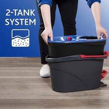 EasyWring RinseClean Microfiber Spin Mop & Bucket Floor Cleaning System With Citrus Pac (Variety Pack) - 1 - 查看 3