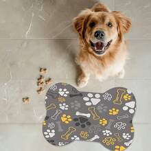 1 pezzo Tappetino per la pappa per animali domestici, tappetino assorbente per cibo di gatti e cani, tappetino per animali domestici impermeabile e anti-gocciolamento, senza macchie e facile da pulire, adatto per contenere acqua e cibo per animali domestici, accessori per animali domestici, tappetino per pasti per animali domestici adatto per bevitori sporchi e disordinati