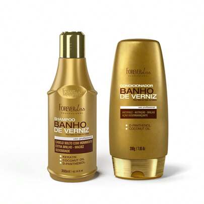 FOREVER LISS Kit Banho De Verniz Com Shampoo E Condicionador Forever Liss