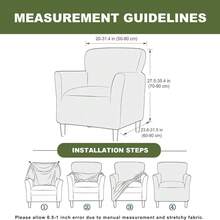 Local Delivery - Banquet Armchair Slipcover Printed Chair Covers With Arms Stretch Club Chair Slipcover Soft Armchair Sofa Covers Anti-Slip Furniture Protector For Dogs Pets Home Living Room Decor, 14 - 50 - 查看 2