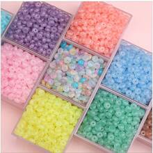 50 peças de 6mm Contas em Forma de Roda de Vidro, Contas Lentilhares, Pingentes de Jade em Formato de Disco, Contas de Pedra Ábaco em Disco, Contas Soltas Planas Redondas de Jade Vibrantes para Pulseira, Colar, Brinco, Pingentes de Celular, Suprimentos para Criação de Joias
