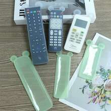 1/3件/套 夜光小熊硅胶遥控器保护套 - 适用于电视、空调和计算器遥控器，易于清洁，信号友好，光滑表面，绿色半透明设计，实用时尚的家居饰品，设备配件 | 信号友好型保护套