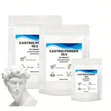 1 Piece 1000G/500G/300G Resin Casting Powder, Plaster Of Paris - High Strength, Bubble-Free, Fine White Plaster For Jewelry Casting And DIY Crafts, Suitable For DIY Home Decoration And Art Creation - White - View 10