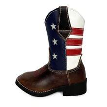 Children's Cowboy Boots For Men Country Leather United States - Rỉ Nâu - Xem 4