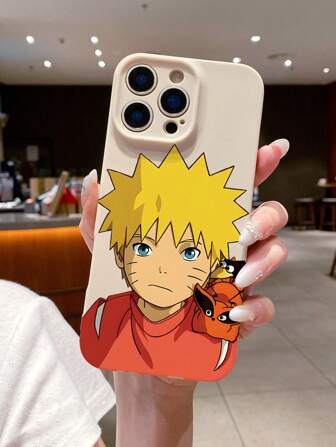 bandai 1pc Cartoon Pattern Shockproof Protective Phone Case, Precise Cutouts, Fits For IPhone 16 Pro Max, 11, 12, 13, 14 Plus, 15, Soft Silicone Cover, Anime Character Theme, Unisex, Holiday Gift