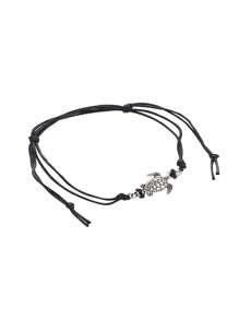 Conjunto de 3 peças de tornozeleiras ajustáveis, estilo boêmio, vintage, estilo praia, feitas à mão, para tartaruga marinha, joias para presente diário para mulheres