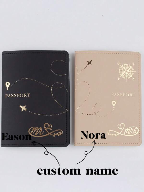 Couple Style Personalised Passport Cover,,Passport Holder , 1st Passport Cover, Holiday Gift, Travel Gift