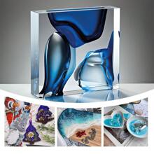 1:1 AB transparentes Epoxid-Harz Set, 500/240ml Epoxid-Harz Kleber mit hoher Klebkraft und kristallklarem Härter, DIY Schmuckherstellung, Beschichtungen, Holz, Harz-Formen, Empfehlung für Anfänger