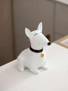 1 Peça Figura Decorativa de Resina em Forma de Cachorro, Decoração em Estilo Cartoon, Adequado para Decoração de Casa, Quarto, Hotel, Restaurante, Presente de Formatura, Lembrança de Casamento, 2 Tamanhos Disponíveis