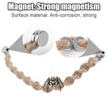 TXHF Jumping Spider Rope Bridge With Magnets Magnetic Jumping Spiders Climbing Rope Spider Twine Ladders Braided Jumping Spider Accessories For Pet Tiny Animals Enclosure Decorations