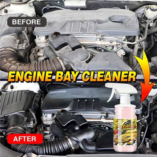 Engine Bay Cleaner Engine Shine Protector Detailer Decontamination Deep Degreasing Compartment Heavy Oil Dust Car Cleaning Tool