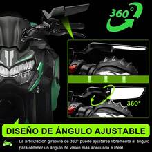 Alerón De Espejo Retrovisor Invisible Modificado Universal - Negro - Ver 5