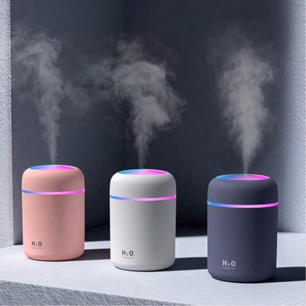 DOVVEE Mini Apple-Style Humidifier, Home Office Air Purifier, Essential Oil Diffuser Humidifier With LED Light
