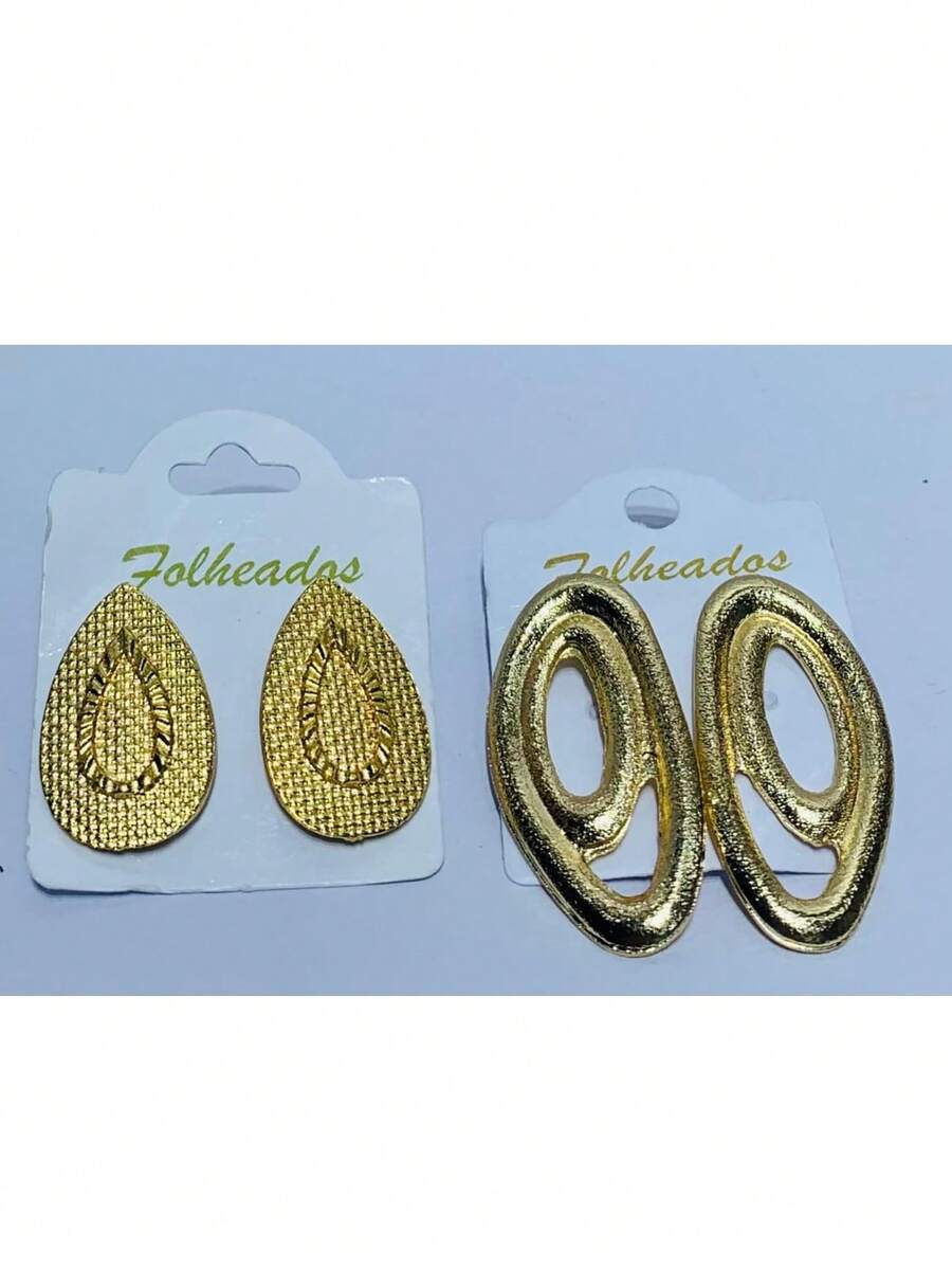 KITS OF 2 PAIRS OF PLATED EARRINGS - KIT 04 - View 1