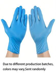 50pcs Disposable Nitrile Gloves, Suitable For Kitchen, Pet Bathing, Hair Coloring, Manicure And Food Preparation - Essential Household Cleaning Supplies, Small Tools ,Aquarium Cleaning & Pet Care, Cost-Effectiv