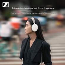 sennheiser MOMENTUM 4 On-Ear-Kopfhörer mit aktiver Geräuschunterdrückung, Bluetooth 5.2, lange Akkulaufzeit, angenehmes Tragegefühl, Smart Pause, Schwarz