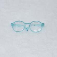 1PC (Accessories Only) 17cm Summer Versatile Glasses Sunglasses Multi Color Matching Transparent Glasses