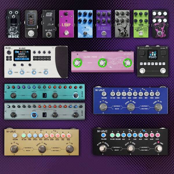 Guitar Effects Pedal, Multi-Effects Processor, Suitable For Electric Guitar/Bass Guitar